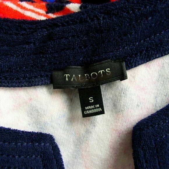 Talbots Womens Small Terry Tunic Top Swim Cover Up - Picture 6 of 6